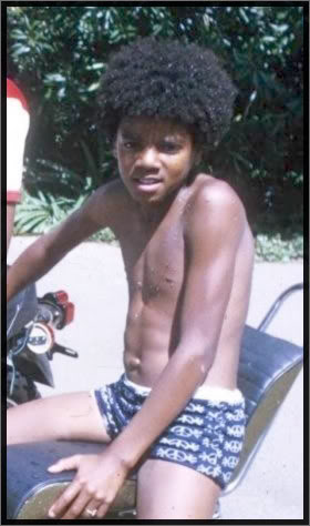 A Young Michael Posing for Camera