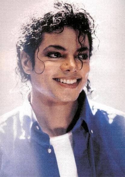 A smiling Michael from the 1980s.
